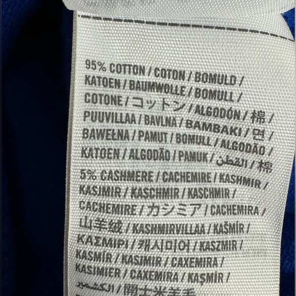 Abercrombie & Fitch Men's Blue Cashmere Blend Muscle V-Neck Sweater - Small - Picture 7 of 10